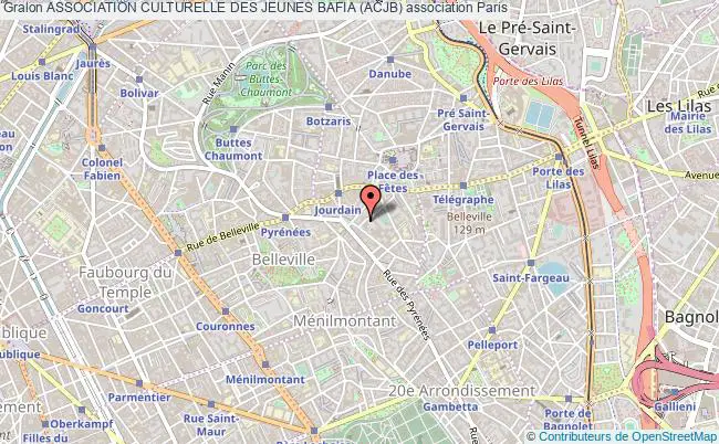 plan association Association Culturelle Des Jeunes Bafia (acjb) Paris