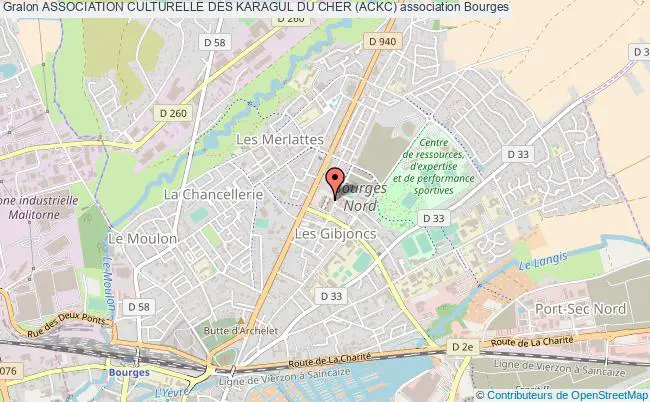 plan association Association Culturelle Des Karagul Du Cher (ackc) Bourges