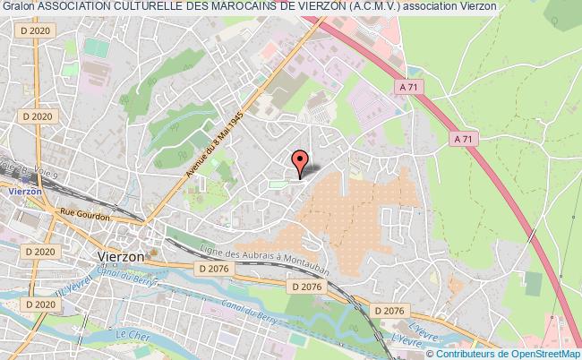 plan association Association Culturelle Des Marocains De Vierzon (a.c.m.v.) Vierzon