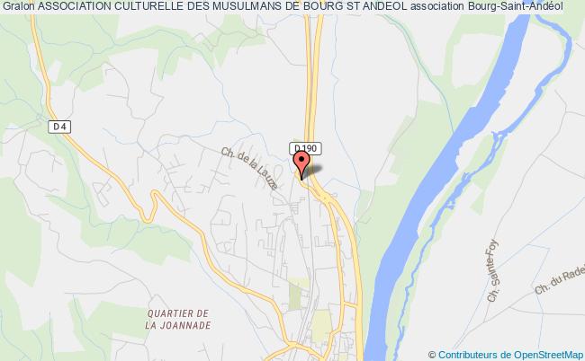 plan association Association Culturelle Des Musulmans De Bourg St Andeol Bourg-Saint-Andéol