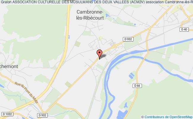 plan association Association Culturelle Des Musulmans Des Deux Vallees (acm2v) Cambronne-lès-Ribécourt