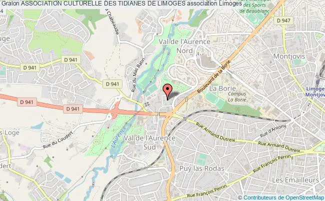 plan association Association Culturelle Des Tidianes De Limoges Limoges