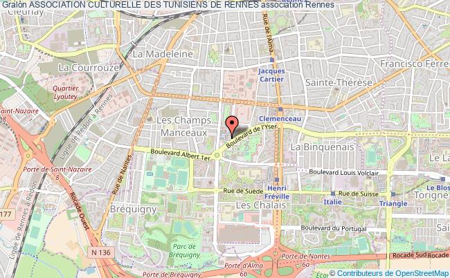 plan association Association Culturelle Des Tunisiens De Rennes Rennes