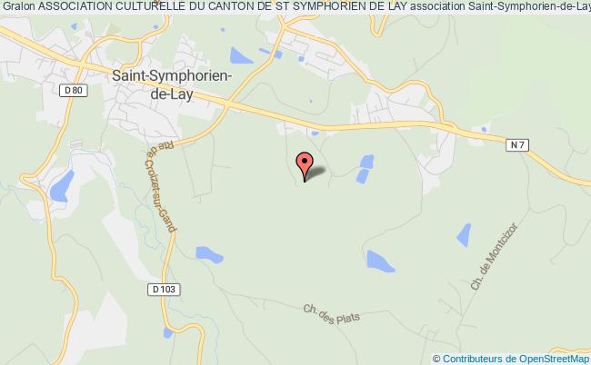 plan association Association Culturelle Du Canton De St Symphorien De Lay Saint-Symphorien-de-Lay