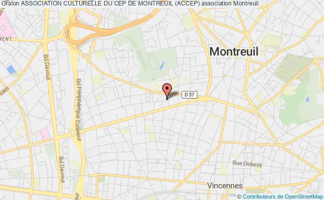 plan association Association Culturelle Du Cep De Montreuil (accep) Montreuil