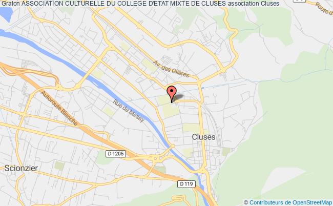 plan association Association Culturelle Du College D'etat Mixte De Cluses Cluses
