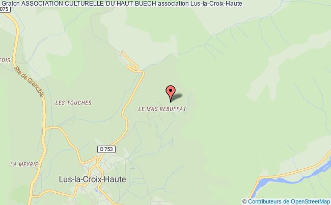 plan association Association Culturelle Du Haut Buech Lus-la-Croix-Haute