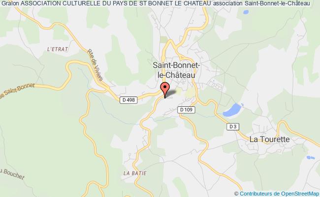 plan association Association Culturelle Du Pays De St Bonnet Le Chateau Saint-Bonnet-le-Château