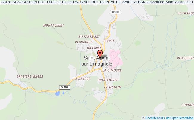 plan association Association Culturelle Du Personnel De L'hopital De Saint-alban Saint-Alban-sur-Limagnole
