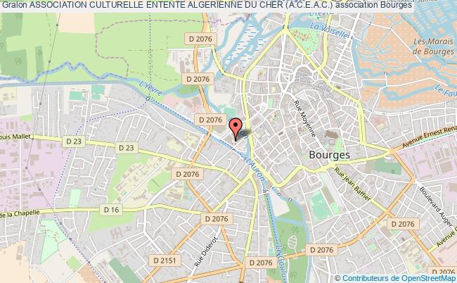 plan association Association Culturelle Entente Algerienne Du Cher (a.c.e.a.c.) Bourges