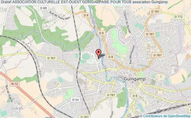 plan association Association Culturelle Est-ouest Guingampaise Pour Tous Guingamp