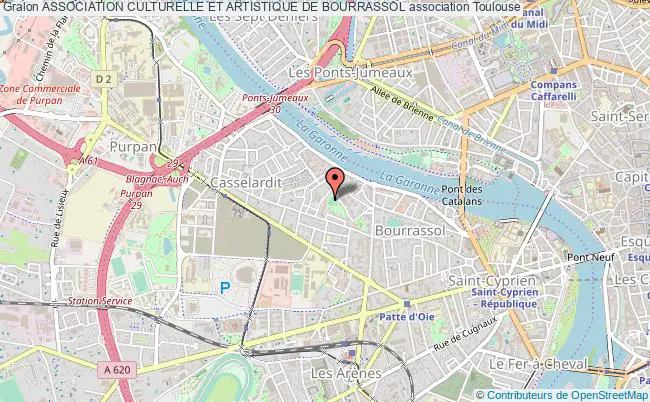 plan association Association Culturelle Et Artistique De Bourrassol Toulouse