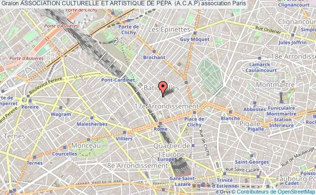 plan association Association Culturelle Et Artistique De PÉpa  (a.c.a.p) Paris