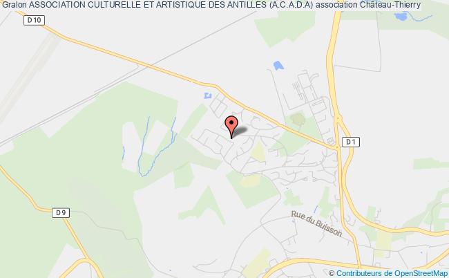 plan association Association Culturelle Et Artistique Des Antilles (a.c.a.d.a) Château-Thierry