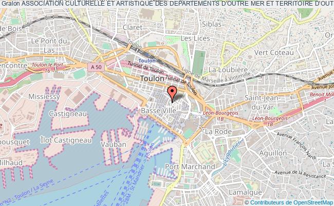 plan association Association Culturelle Et Artistique Des Departements D'outre Mer Et Territoire D'outre Mer Toulon