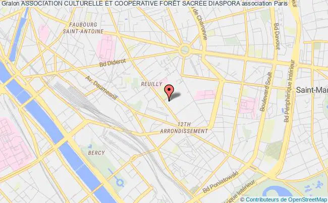 plan association Association Culturelle Et CoopÉrative ForÊt SacrÉe Diaspora Paris