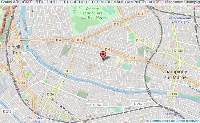 plan association Association Culturelle Et Cultuelle Des Musulmans Campinois (accmc) Champigny-sur-Marne