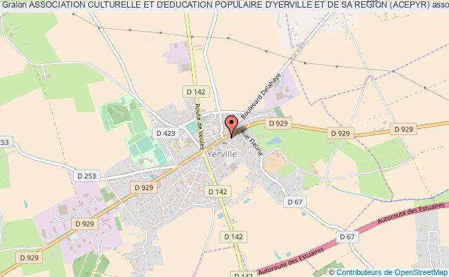 plan association Association Culturelle Et D'education Populaire D'yerville Et De Sa Region (acepyr) Yerville