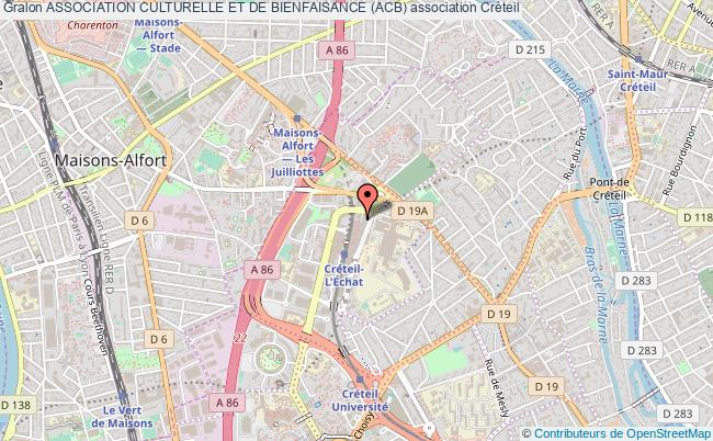 plan association Association Culturelle Et De Bienfaisance (acb) Créteil