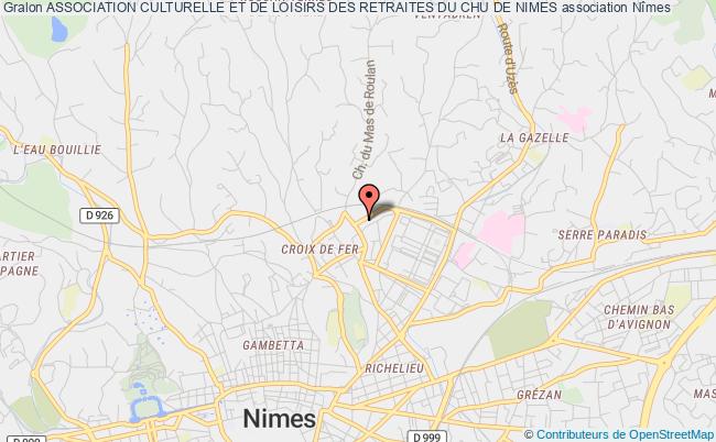 plan association Association Culturelle Et De Loisirs Des Retraites Du Chu De Nimes Nîmes