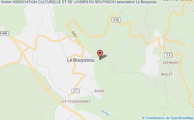 plan association Association Culturelle Et De Loisirs Du Bouyssou Le Bouyssou