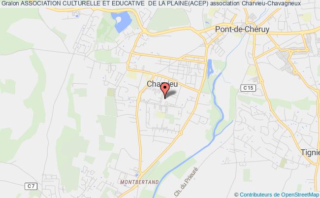 plan association Association Culturelle Et Educative  De La Plaine(acep) Charvieu-Chavagneux
