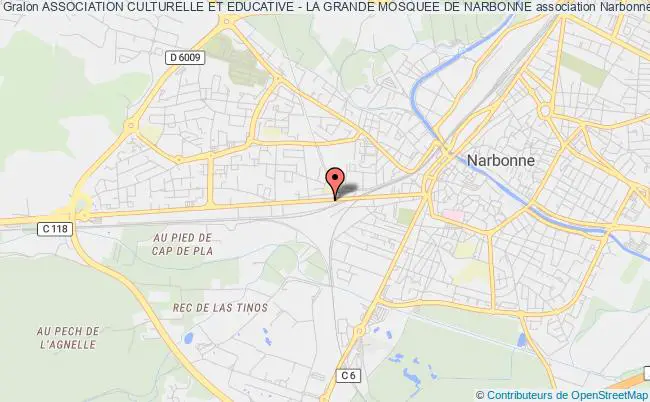 plan association Association Culturelle Et Educative - La Grande Mosquee De Narbonne Narbonne