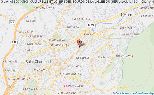 plan association Association Culturelle Et Loisirs Des Sourds De La Vallee Du Gier Saint-Chamond