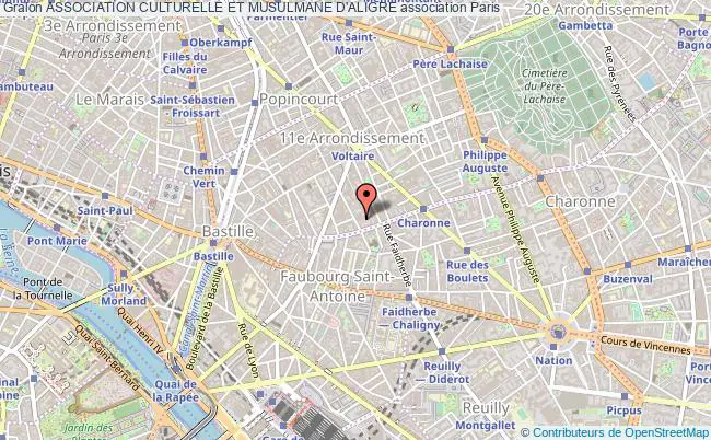 plan association Association Culturelle Et Musulmane D'aligre Paris