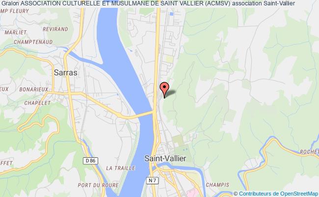 plan association Association Culturelle Et Musulmane De Saint Vallier (acmsv) Saint-Vallier
