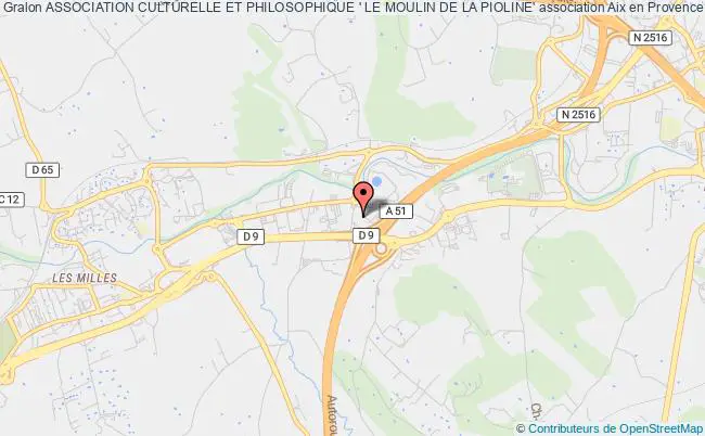 plan association Association Culturelle Et Philosophique ' Le Moulin De La Pioline' Aix-en-Provence