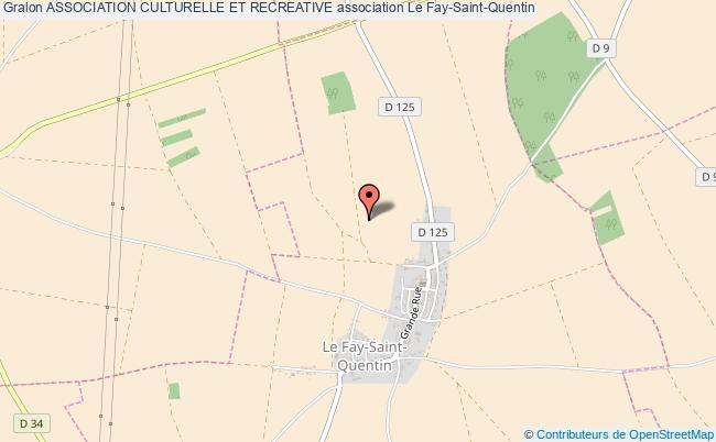 plan association Association Culturelle Et Recreative Le Fay-Saint-Quentin
