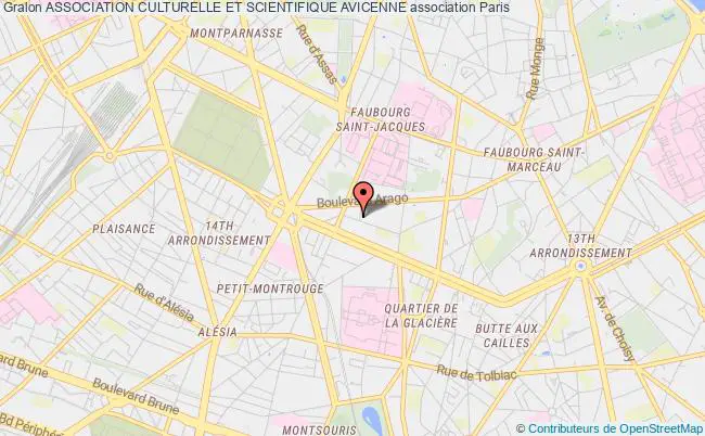 plan association Association Culturelle Et Scientifique Avicenne Paris