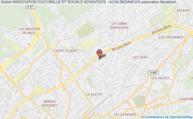 plan association Association Culturelle Et Sociale Adventiste - Acsa-besancon Besançon