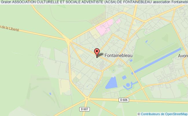 plan association Association Culturelle Et Sociale Adventiste (acsa) De Fontainebleau Fontainebleau