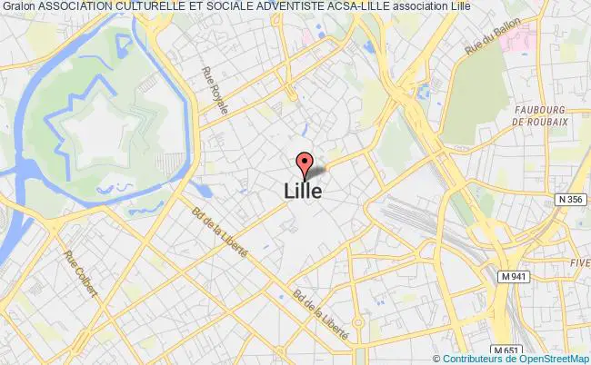 plan association Association Culturelle Et Sociale Adventiste Acsa-lille Lille