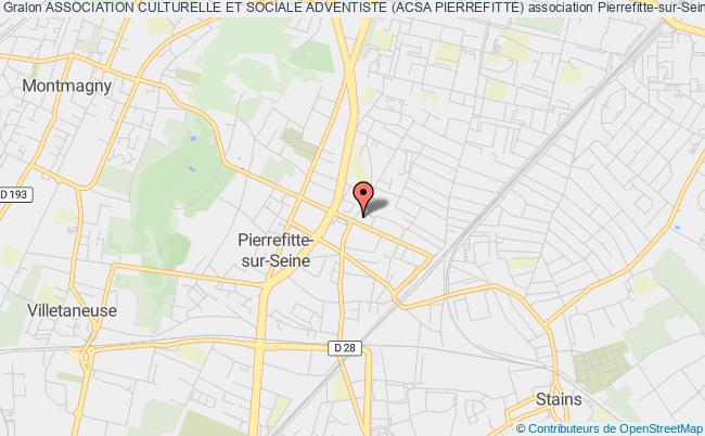 plan association Association Culturelle Et Sociale Adventiste (acsa Pierrefitte) Pierrefitte-sur-Seine