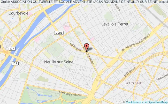 plan association Association Culturelle Et Sociale Adventiste (acsa Roumaine De Neuilly-sur-seine) Neuilly-sur-Seine