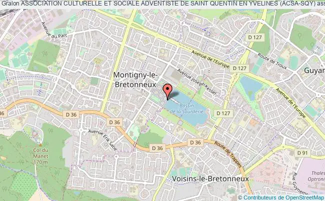 plan association Association Culturelle Et Sociale Adventiste De Saint Quentin En Yvelines (acsa-sqy) Montigny-le-Bretonneux