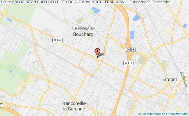 plan association Association Culturelle Et Sociale Adventiste Franconville Franconville