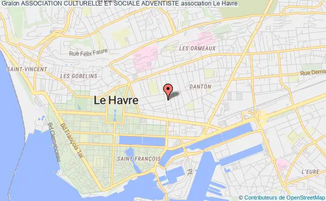 plan association Association Culturelle Et Sociale Adventiste Le Havre