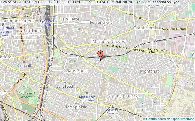 plan association Association Culturelle Et Sociale Protestante Armenienne (acspa) Lyon