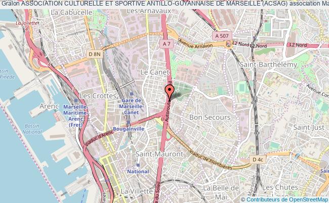 plan association Association Culturelle Et Sportive Antillo-guyannaise De Marseille (acsag) Marseille