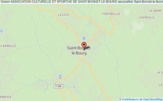 ASSOCIATION CULTURELLE ET SPORTIVE DE SAINT-BONNET-LE-BOURG