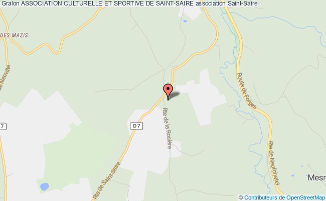 plan association Association Culturelle Et Sportive De Saint-saire Saint-Saire