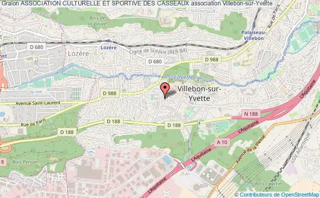 plan association Association Culturelle Et Sportive Des Casseaux Villebon-sur-Yvette