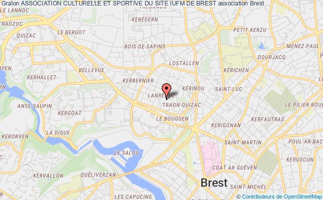 plan association Association Culturelle Et Sportive Du Site Iufm De Brest Brest
