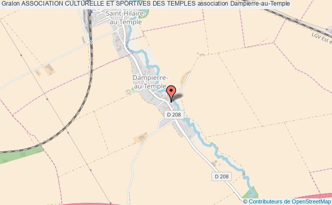 plan association Association Culturelle Et Sportives Des Temples Dampierre-au-Temple