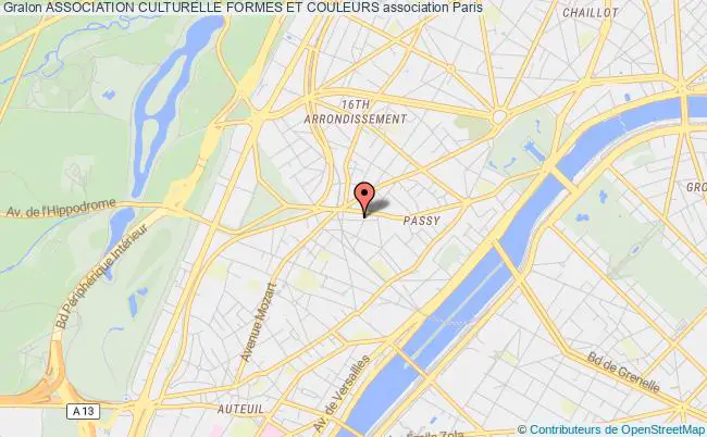 plan association Association Culturelle Formes Et Couleurs Paris