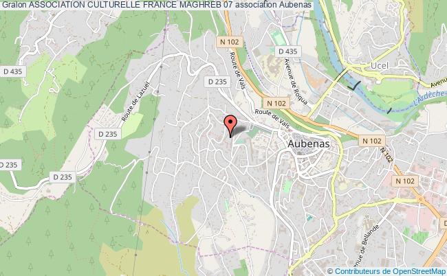plan association Association Culturelle France Maghreb 07 Aubenas